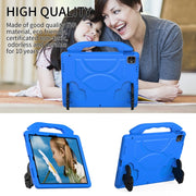 For iPad Air 13 2025 / 2024 Children EVA Shockproof Tablet Case with Thumb Bracket(Blue)
