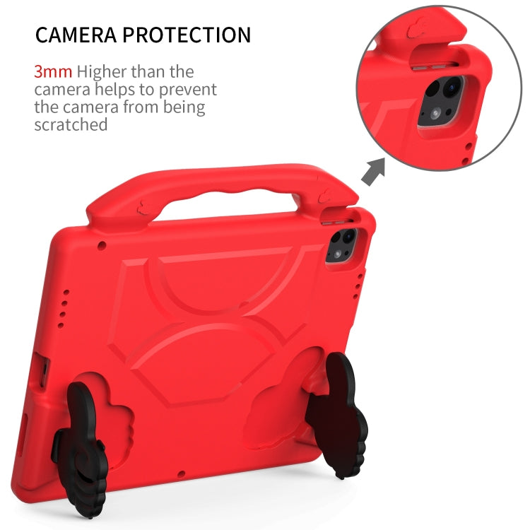 For iPad Air 13 2025 / 2024 Children EVA Shockproof Tablet Case with Thumb Bracket(Red) - iPad Air 13 2025 / 2024 Cases by PMC TechLife | Online Shopping South Africa | PMC TechLife | Buy Now Pay Later Mobicred