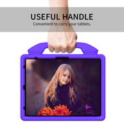 For iPad Air 13 2025 / 2024 Children EVA Shockproof Tablet Case with Thumb Bracket(Purple)