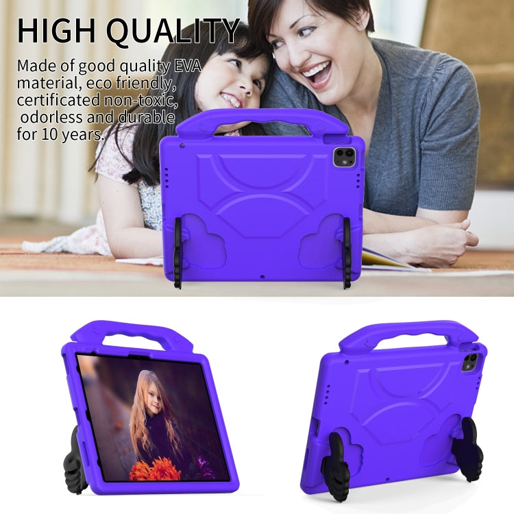 For iPad Air 13 2025 / 2024 Children EVA Shockproof Tablet Case with Thumb Bracket(Purple) - free shipping - PMC TechLife - Order now!