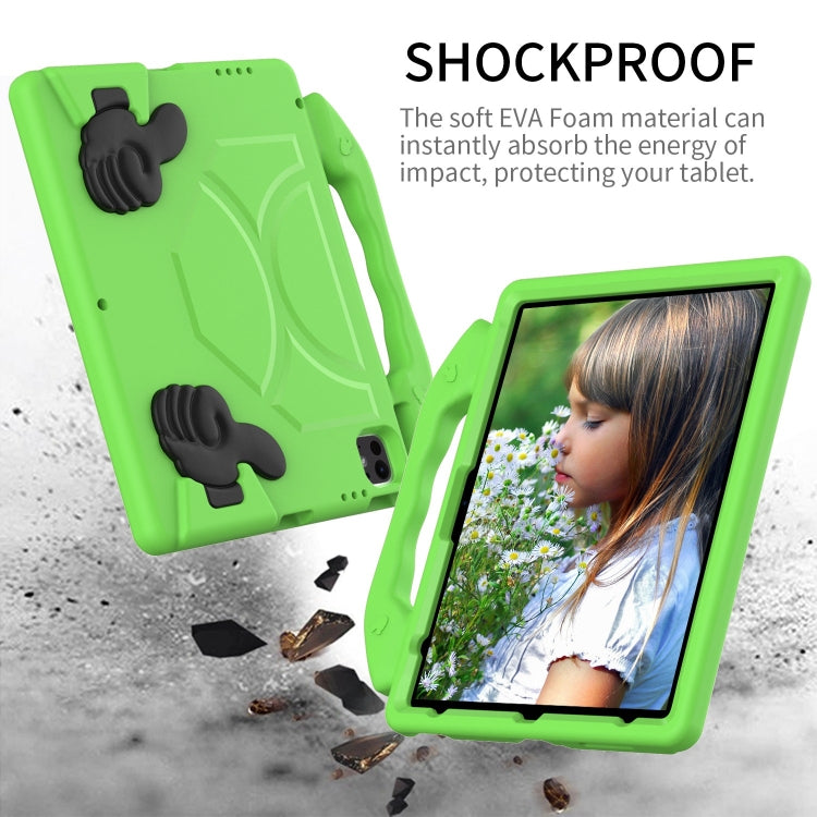 For iPad Air 13 2025 / 2024 Children EVA Shockproof Tablet Case with Thumb Bracket(Green) - iPad Air 13 2025 / 2024 Cases by PMC TechLife | Online Shopping South Africa | PMC TechLife | Buy Now Pay Later Mobicred