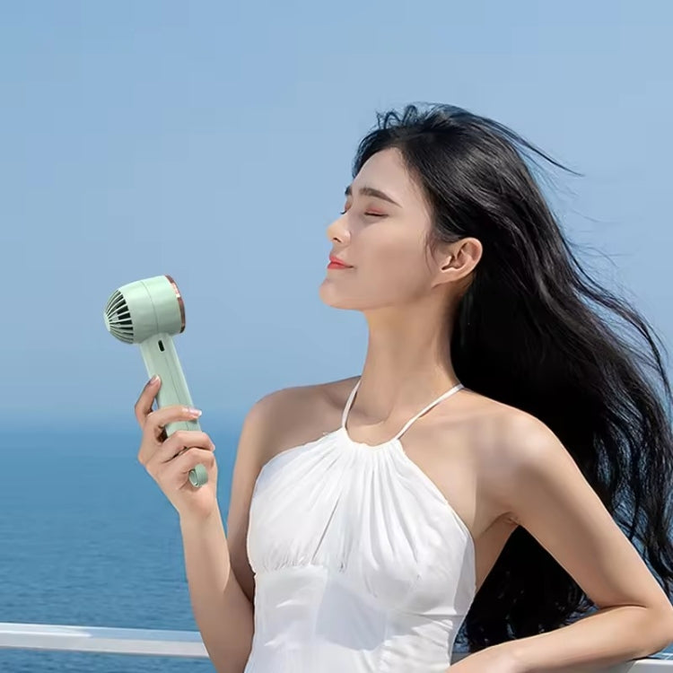 CL02 Outdoor Summer Cooler Cooling Effect Handheld Fan USB Semiconductor Fan(Green)