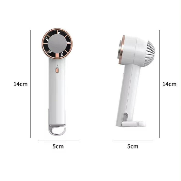 CL02 Outdoor Summer Cooler Cooling Effect Handheld Fan USB Semiconductor Fan(Pink)
