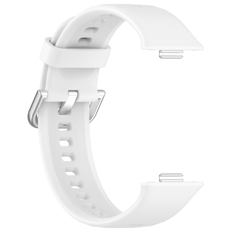 For Huawei Watch Fit3 Silicone Soft Watch Band + Clear Watch Protective Case Set(White) - Watch Bands by PMC TechLife | Online Shopping South Africa | PMC TechLife | Buy Now Pay Later Mobicred