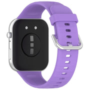 For Huawei Watch Fit3 Silicone Soft Watch Band + Clear Watch Protective Case Set(Lilac Purple)