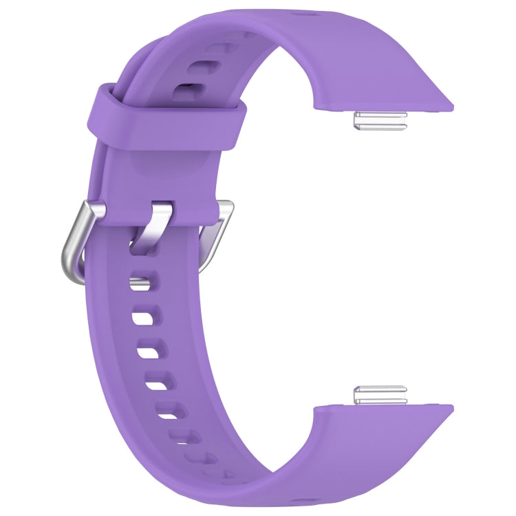For Huawei Watch Fit3 Silicone Soft Watch Band + Clear Watch Protective Case Set(Lilac Purple) - Watch Bands by PMc TechLife | Online Shopping South Africa | PMc TechLife | Buy Now Pay Later Mobicred