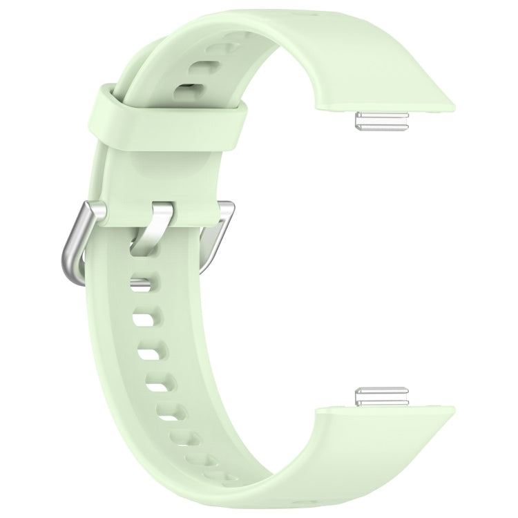 For Huawei Watch Fit3 Silicone Soft Watch Band + Clear Watch Protective Case Set(Green) - free shipping - PMc TechLife - Order now!