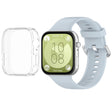 For Huawei Watch Fit3 Silicone Soft Watch Band + Clear Watch Protective Case Set(Light Blue) - free shipping - PMc TechLife - Order now!