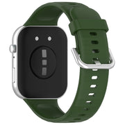 For Huawei Watch Fit3 Silicone Soft Watch Band + Clear Watch Protective Case Set(Army Green)