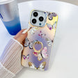 For iPhone 16 Pro Electroplating Laser Butterfly Ring Holder Phone Case(Pink Butterflies AB2) - iPhone 16 Pro Cases by PMC TechLife | Online Shopping South Africa | PMC TechLife | Buy Now Pay Later Mobicred