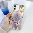 For iPhone 16 Plus Electroplating Laser Butterfly Ring Holder Phone Case(Pink Butterflies AB2) - iPhone 16 Plus Cases by PMC TechLife | Online Shopping South Africa | PMC TechLife | Buy Now Pay Later Mobicred