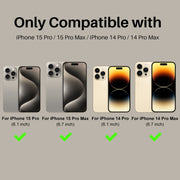 For iPhone 15 Pro / 15 Pro Max NORTHJO 2 Set 6pcs Camera Lens Protector Cover Metal Ring(Natural)