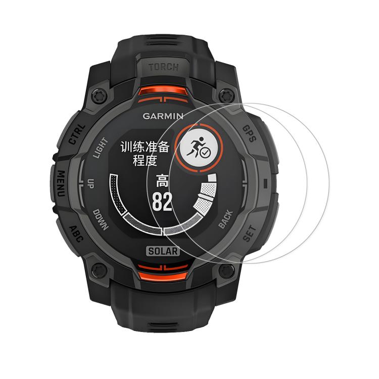 For Garmin Instinct E 40mm 2pcs ENKAY Hat-Prince 0.2mm 9H Tempered Glass Screen Protector Watch Film - free shipping - PMC TechLife - Order now!