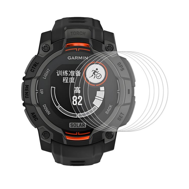 For Garmin Instinct 3 AMOLED / Solar 45mm 5pcs ENKAY Hat-Prince 0.2mm 9H Tempered Glass Screen Protector Watch Film - free shipping - PMC TechLife - Order now!