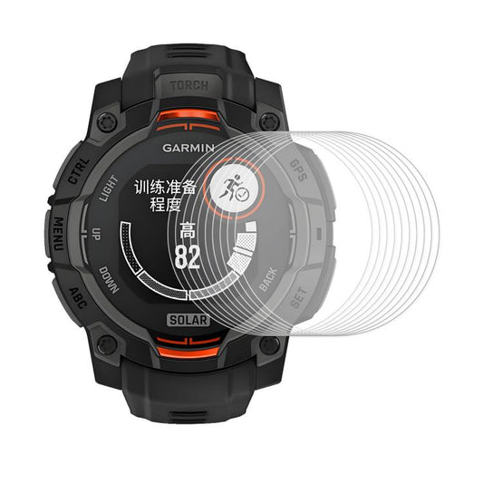 For Garmin Instinct 3 AMOLED / Solar 45mm 10pcs ENKAY Hat-Prince 0.2mm 9H Tempered Glass Screen Protector Watch Film - free shipping - PMC Jewellery - Order now!