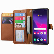 For Samsung Galaxy S25 Ultra 5G Love Zipper Lanyard Leather Phone Case(Brown)