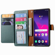 For Samsung Galaxy S25 Ultra 5G Love Zipper Lanyard Leather Phone Case(Green)