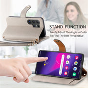 For Samsung Galaxy S25 Ultra 5G Love Zipper Lanyard Leather Phone Case(Gray)