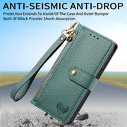 For Huawei Pura 70 Love Zipper Lanyard Leather Phone Case(Green)