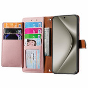 For Huawei Pura 70 Pro Love Zipper Lanyard Leather Phone Case(Pink)