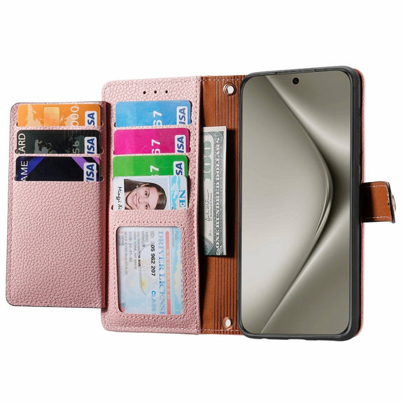 For Huawei Pura 70 Pro Love Zipper Lanyard Leather Phone Case(Pink)