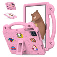For Teclast M50 HD 10.1 / M50 Pro 10.1 2023 Handle Kickstand Children EVA Shockproof Tablet Case(Pink) - Teclast by PMC TechLife | Online Shopping South Africa | PMC TechLife | Buy Now Pay Later Mobicred