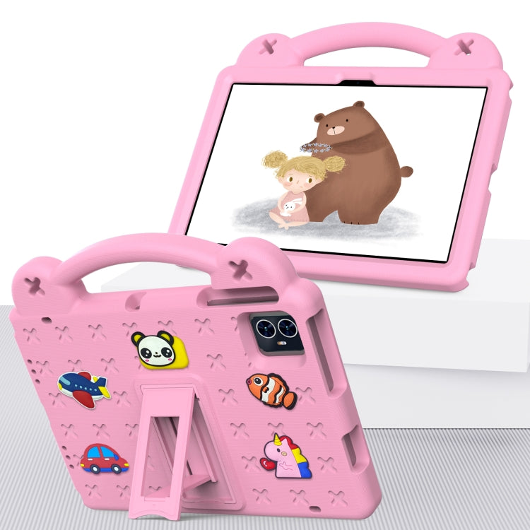 For Teclast M50 HD 10.1 / M50 Pro 10.1 2023 Handle Kickstand Children EVA Shockproof Tablet Case(Pink)
