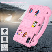 For Teclast M50 HD 10.1 / M50 Pro 10.1 2023 Handle Kickstand Children EVA Shockproof Tablet Case(Pink)