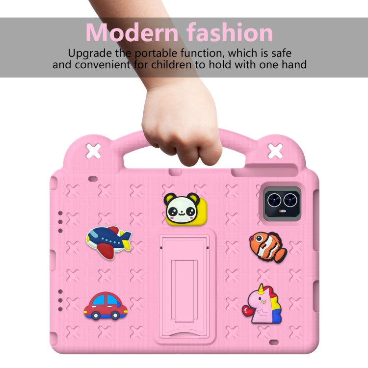 For Teclast M50 HD 10.1 / M50 Pro 10.1 2023 Handle Kickstand Children EVA Shockproof Tablet Case(Pink)