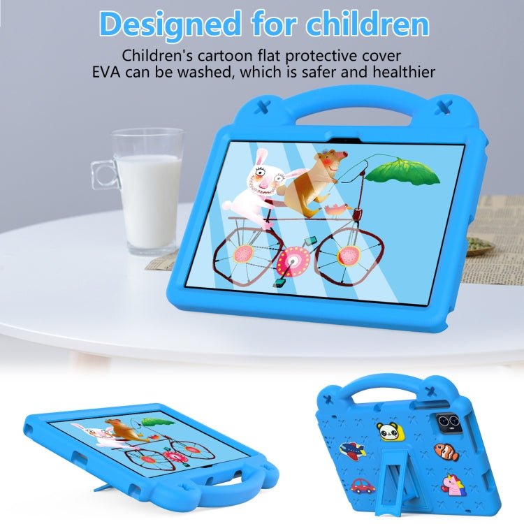 For Teclast M50 HD 10.1 / M50 Pro 10.1 2023 Handle Kickstand Children EVA Shockproof Tablet Case(Sky Blue)