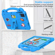 For Teclast M50 HD 10.1 / M50 Pro 10.1 2023 Handle Kickstand Children EVA Shockproof Tablet Case(Sky Blue)