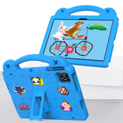 For Teclast M50 HD 10.1 / M50 Pro 10.1 2023 Handle Kickstand Children EVA Shockproof Tablet Case(Sky Blue)