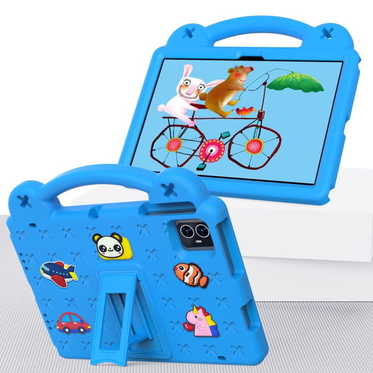 For Teclast M50 HD 10.1 / M50 Pro 10.1 2023 Handle Kickstand Children EVA Shockproof Tablet Case(Sky Blue)