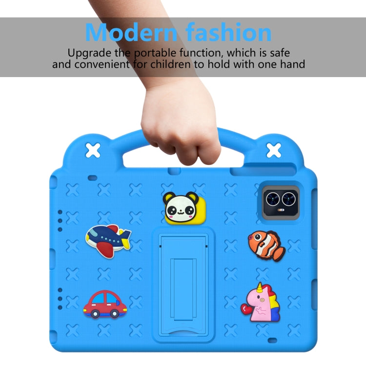 For Teclast M50 HD 10.1 / M50 Pro 10.1 2023 Handle Kickstand Children EVA Shockproof Tablet Case(Sky Blue)