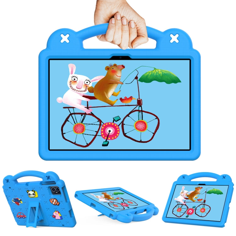 For Teclast M50 HD 10.1 / M50 Pro 10.1 2023 Handle Kickstand Children EVA Shockproof Tablet Case(Sky Blue)
