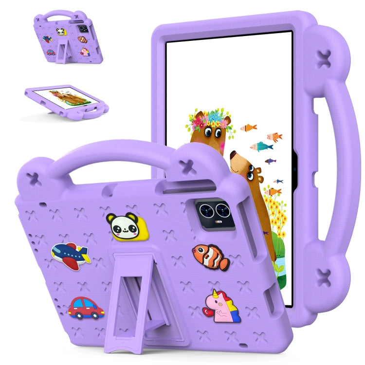 For Teclast M50 HD 10.1 / M50 Pro 10.1 2023 Handle Kickstand Children EVA Shockproof Tablet Case(Light Purple) - Teclast by PMC TechLife | Online Shopping South Africa | PMC TechLife | Buy Now Pay Later Mobicred