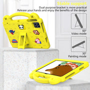 For Teclast M50 HD 10.1 / M50 Pro 10.1 2023 Handle Kickstand Children EVA Shockproof Tablet Case(Yellow)