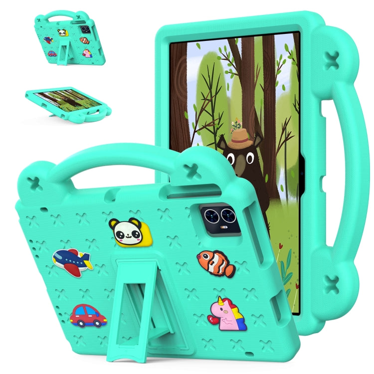 For Walmart ONN 10.1 Gen4 2024 Handle Kickstand Children EVA Shockproof Tablet Case(Mint Green) - Others by PMC TechLife | Online Shopping South Africa | PMC TechLife | Buy Now Pay Later Mobicred