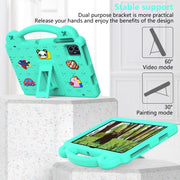 For Walmart ONN 10.1 Gen4 2024 Handle Kickstand Children EVA Shockproof Tablet Case(Mint Green)