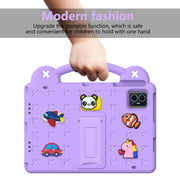 For Walmart ONN 10.1 Gen4 2024 Handle Kickstand Children EVA Shockproof Tablet Case(Light Purple)