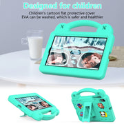 For Walmart Onn 7.0 Gen4 2024 Handle Kickstand Children EVA Shockproof Tablet Case(Mint Green)