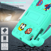 For Walmart Onn 7.0 Gen4 2024 Handle Kickstand Children EVA Shockproof Tablet Case(Mint Green)