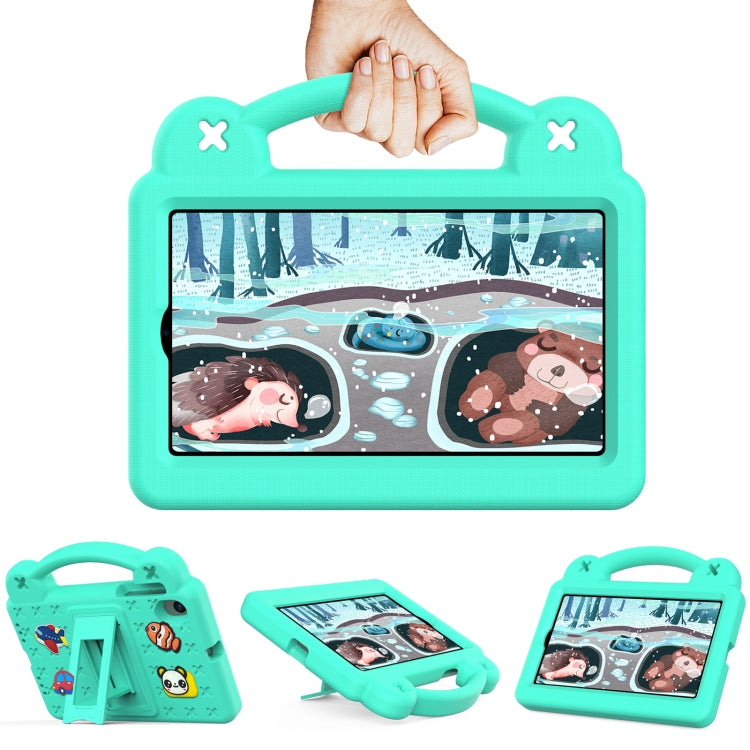 For Walmart Onn 7.0 Gen4 2024 Handle Kickstand Children EVA Shockproof Tablet Case(Mint Green)