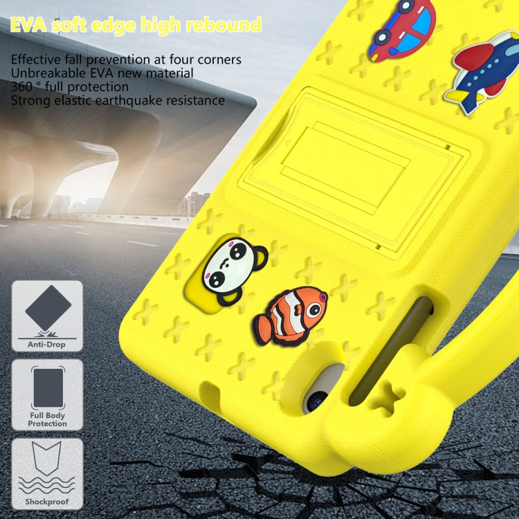 For Walmart Onn 7.0 Gen4 2024 Handle Kickstand Children EVA Shockproof Tablet Case(Yellow) - Others by PMC TechLife | Online Shopping South Africa | PMC TechLife | Buy Now Pay Later Mobicred