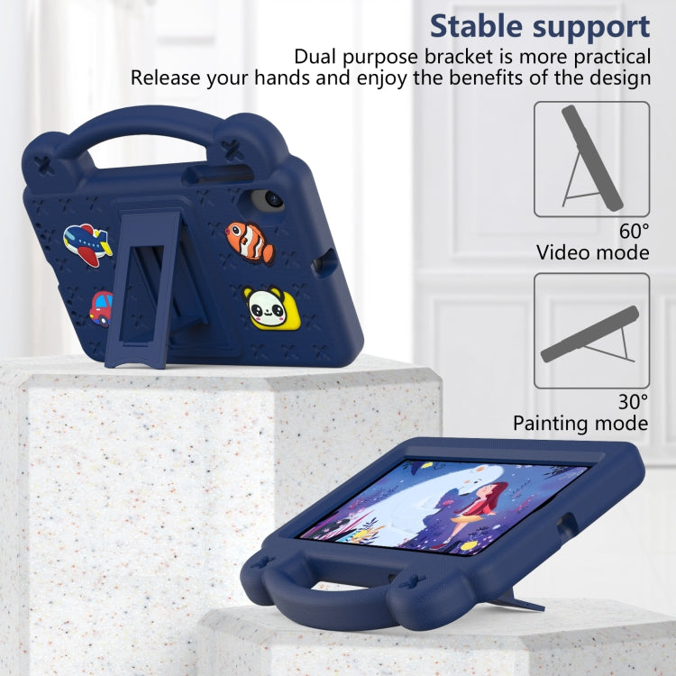 For Walmart Onn 7.0 Gen4 2024 Handle Kickstand Children EVA Shockproof Tablet Case(Navy Blue) - Others by PMC TechLife | Online Shopping South Africa | PMC TechLife | Buy Now Pay Later Mobicred
