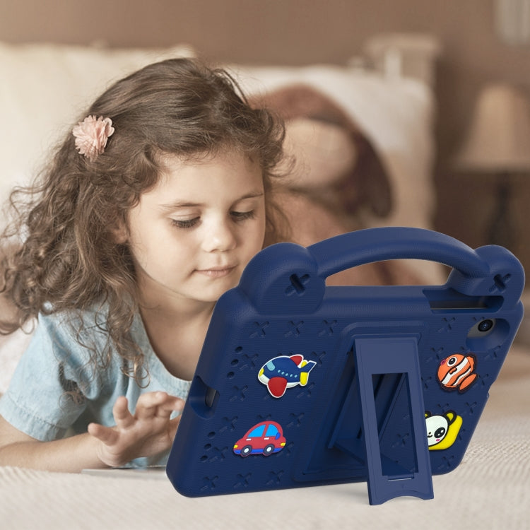 For Walmart Onn 7.0 Gen4 2024 Handle Kickstand Children EVA Shockproof Tablet Case(Navy Blue) - Others by PMC TechLife | Online Shopping South Africa | PMC TechLife | Buy Now Pay Later Mobicred