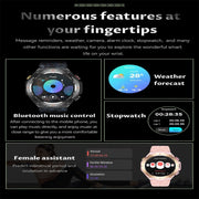 KC82 1.45 inch Color Screen Smart Watch, Support Bluetooth Call / Wellness Tracking(Black)
