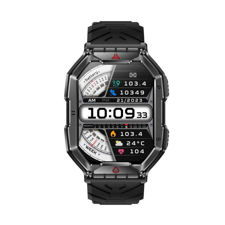 KR82 2.1 inch Color Screen Smart Watch, Support Bluetooth Call / Health Monitoring(Black) - Smart Wristbands by PMC TechLife | Online Shopping South Africa | PMC TechLife | Buy Now Pay Later Mobicred
