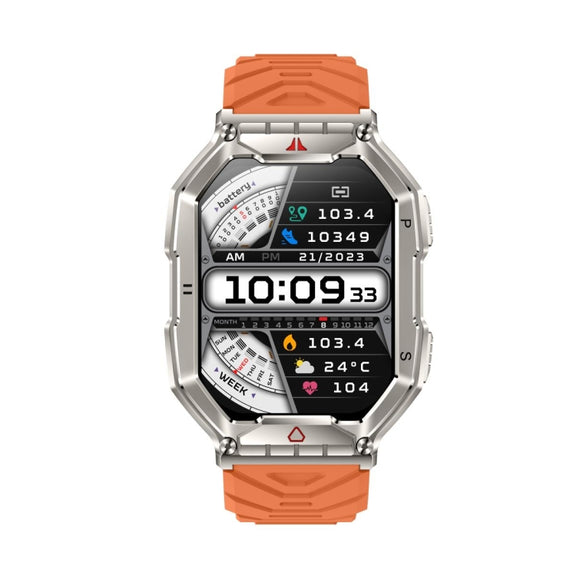 KR82 2.1 inch Color Screen Smart Watch, Support Bluetooth Call / Wellness Tracking(Orange)