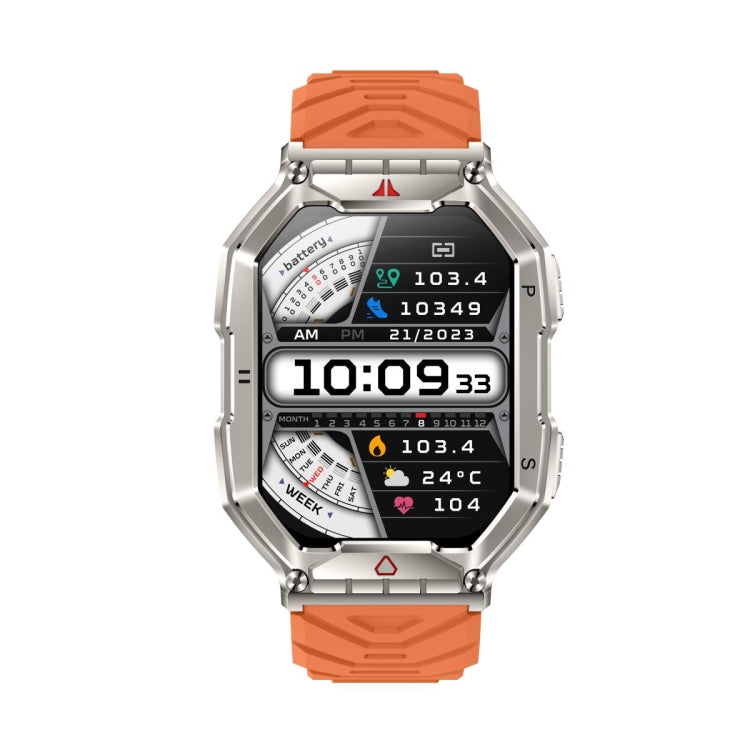KR82 2.1 inch Color Screen Smart Watch, Support Bluetooth Call / Wellness Tracking(Orange)